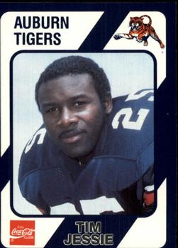 1989 Collegiate Collection Coke Auburn Tigers (580) #126 Tim Jessie Front