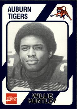 1989 Collegiate Collection Coke Auburn Tigers (580) #144 Willie Huntley Front