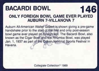 1989 Collegiate Collection Coke Auburn Tigers (580) #146 Bacardi Bowl Back