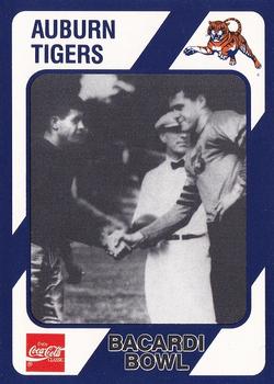 1989 Collegiate Collection Coke Auburn Tigers (580) #146 Bacardi Bowl Front