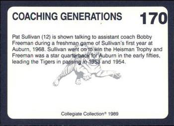 1989 Collegiate Collection Coke Auburn Tigers (580) #170 Coaching Generations Back