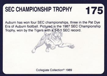 1989 Collegiate Collection Coke Auburn Tigers (580) #175 SEC Trophy Back