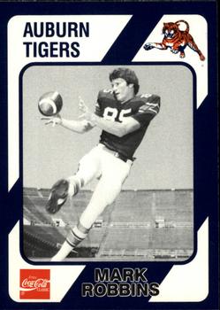 1989 Collegiate Collection Coke Auburn Tigers (580) #185 Mark Robbins Front