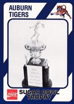 1989 Collegiate Collection Coke Auburn Tigers (580) #189 Sugar Bowl Trophy Front