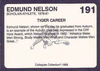 1989 Collegiate Collection Coke Auburn Tigers (580) #191 Edmund Nelson Back