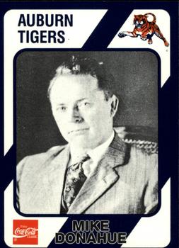 1989 Collegiate Collection Coke Auburn Tigers (580) #210 Mike Donahue Front
