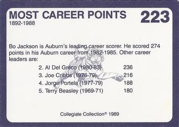 1989 Collegiate Collection Coke Auburn Tigers (580) #223 Most Points Back