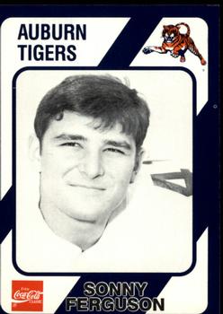 1989 Collegiate Collection Coke Auburn Tigers (580) #224 Sonny Ferguson Front