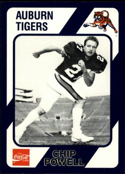 1989 Collegiate Collection Coke Auburn Tigers (580) #238 Chip Powell Front