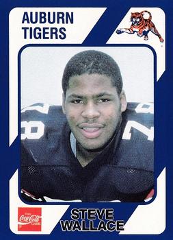 1989 Collegiate Collection Coke Auburn Tigers (580) #245 Steve Wallace Front