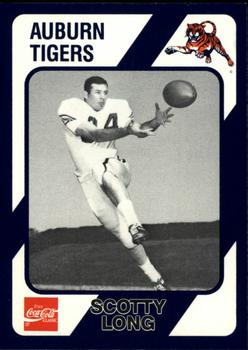 1989 Collegiate Collection Coke Auburn Tigers (580) #259 Scotty Long Front
