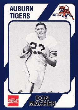 1989 Collegiate Collection Coke Auburn Tigers (580) #270 Don Machen Front
