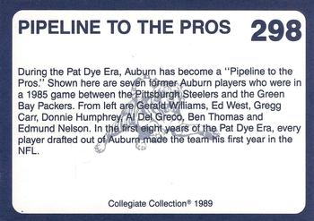 1989 Collegiate Collection Coke Auburn Tigers (580) #298 Pipeline to the Pros Back