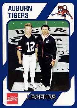 1989 Collegiate Collection Coke Auburn Tigers (580) #312 Legends Front