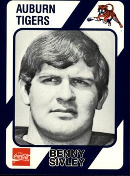 1989 Collegiate Collection Coke Auburn Tigers (580) #328 Benny Sivley Front