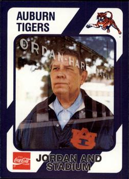 1989 Collegiate Collection Coke Auburn Tigers (580) #337 Jordan and Stadium Front