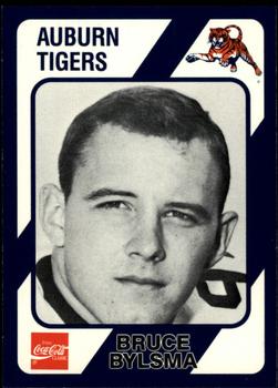 1989 Collegiate Collection Coke Auburn Tigers (580) #343 Bruce Bylsma Front
