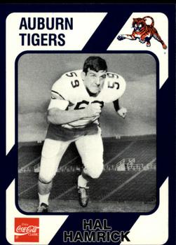 1989 Collegiate Collection Coke Auburn Tigers (580) #346 Hal Hamrick Front