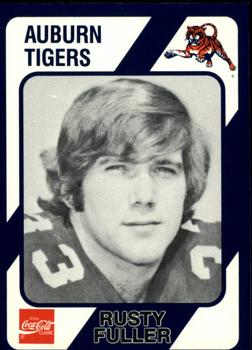 1989 Collegiate Collection Coke Auburn Tigers (580) #353 Rusty Fuller Front