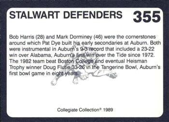 1989 Collegiate Collection Coke Auburn Tigers (580) #355 Stalwart Defenders Back