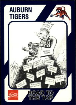 1989 Collegiate Collection Coke Auburn Tigers (580) #357 Road to the Top Front