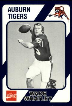 1989 Collegiate Collection Coke Auburn Tigers (580) #364 Wade Whatley Front