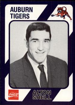 1989 Collegiate Collection Coke Auburn Tigers (580) #368 Alton Shell Front