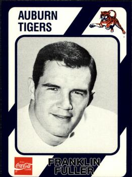 1989 Collegiate Collection Coke Auburn Tigers (580) #380 Franklin Fuller Front
