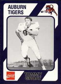 1989 Collegiate Collection Coke Auburn Tigers (580) #393 Tommy Groat Front