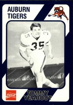1989 Collegiate Collection Coke Auburn Tigers (580) #421 Tommy Yearout Front