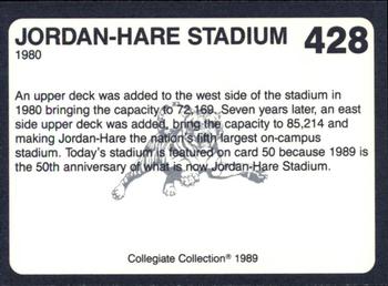 1989 Collegiate Collection Coke Auburn Tigers (580) #428 Jordan-Hare Stadium Back