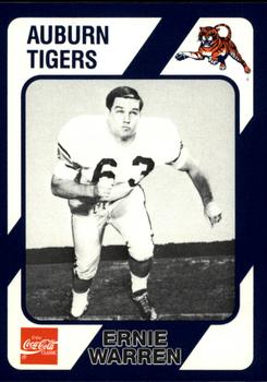 1989 Collegiate Collection Coke Auburn Tigers (580) #433 Ernie Warren Front