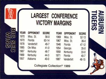 1989 Collegiate Collection Coke Auburn Tigers (580) #460 Big SEC Wins Front