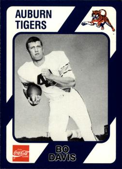 1989 Collegiate Collection Coke Auburn Tigers (580) #461 Bo Davis Front