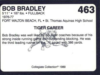1989 Collegiate Collection Coke Auburn Tigers (580) #463 Bob Bradley Back