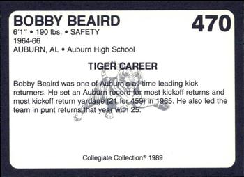 1989 Collegiate Collection Coke Auburn Tigers (580) #470 Bobby Beaird Back