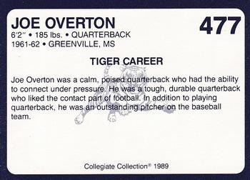 1989 Collegiate Collection Coke Auburn Tigers (580) #477 Joe Overton Back