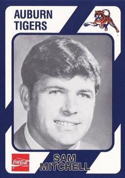 1989 Collegiate Collection Coke Auburn Tigers (580) #481 Sam Mitchell Front