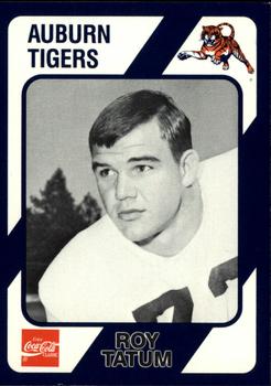 1989 Collegiate Collection Coke Auburn Tigers (580) #487 Roy Tatum Front