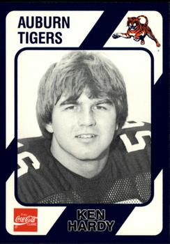 1989 Collegiate Collection Coke Auburn Tigers (580) #496 Ken Hardy Front
