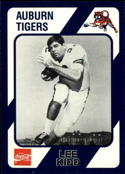1989 Collegiate Collection Coke Auburn Tigers (580) #502 Lee Kidd Front