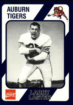 1989 Collegiate Collection Coke Auburn Tigers (580) #518 Larry Laster Front