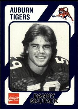 1989 Collegiate Collection Coke Auburn Tigers (580) #521 Danny Skutack Front