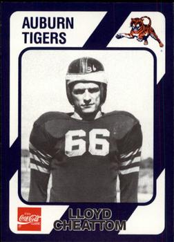 1989 Collegiate Collection Coke Auburn Tigers (580) #524 Lloyd Cheattom Front