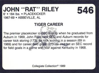 1989 Collegiate Collection Coke Auburn Tigers (580) #546 John 