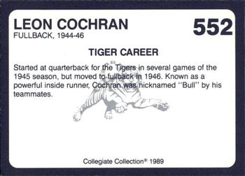 1989 Collegiate Collection Coke Auburn Tigers (580) #552 Leon Cochran Back