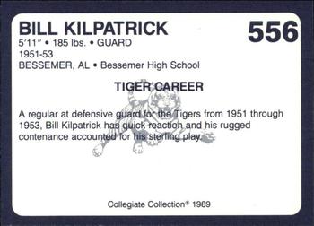 1989 Collegiate Collection Coke Auburn Tigers (580) #556 Bill Kilpatrick Back