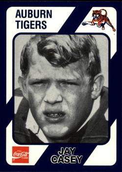 1989 Collegiate Collection Coke Auburn Tigers (580) #577 Jay Casey Front