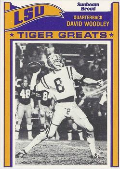 1983 Sunbeam Bread LSU Tigers #8 David Woodley Front