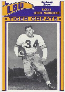 1983 Sunbeam Bread LSU Tigers #9 Jerry Marchand Front